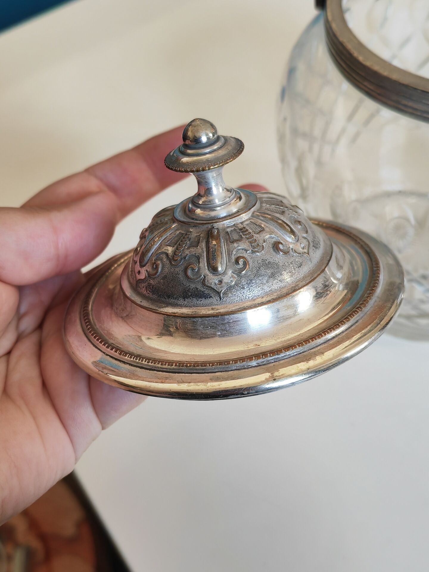 Antique biscuit jar