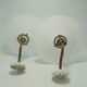 Pair of opaline wall lamps