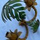 Pair of metal wall lights from the 60s/70s