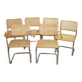 Lot 6 chairs 4 without armrests 2 with armrests Italy