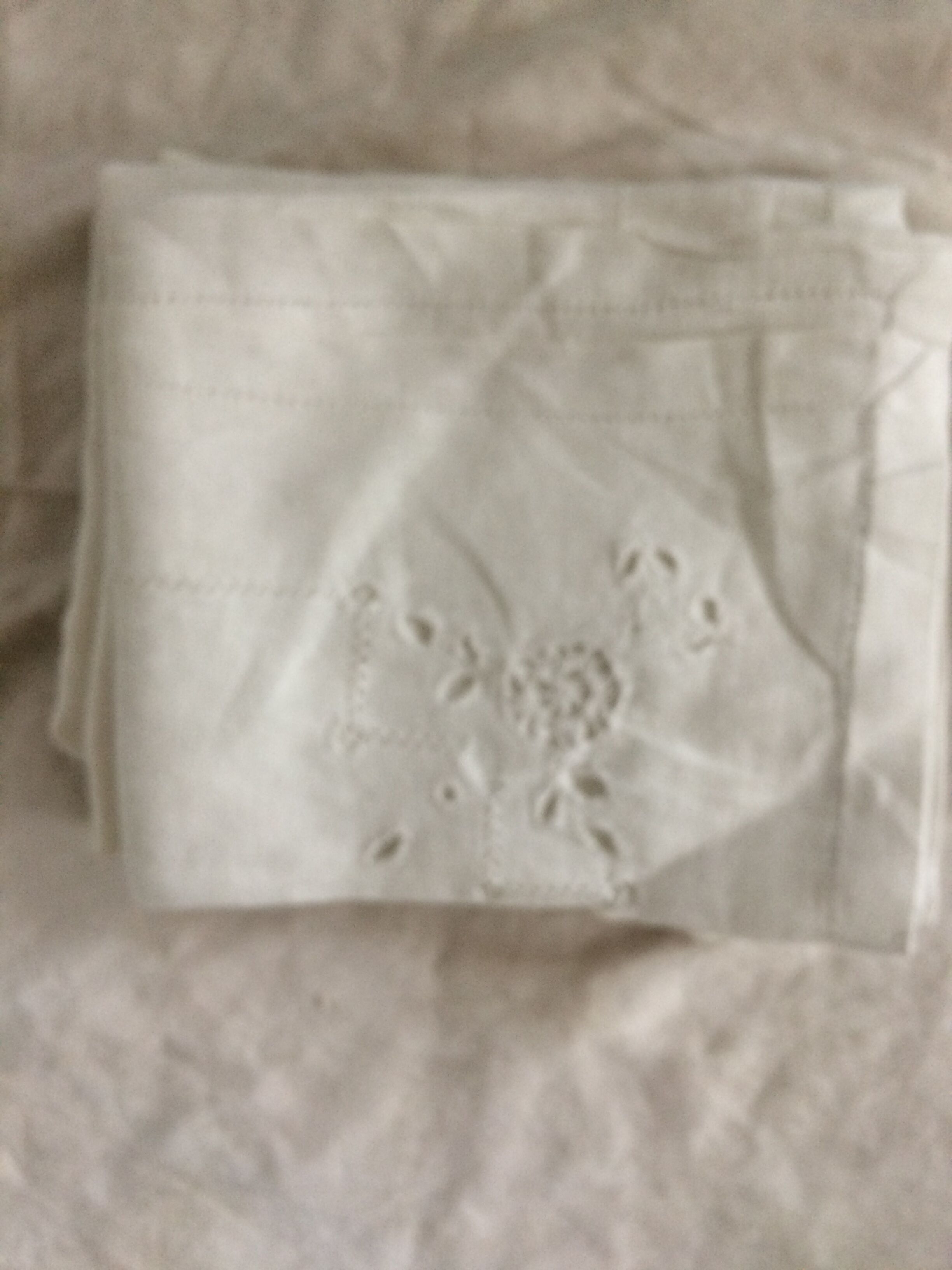 Odd set of 19 napkins