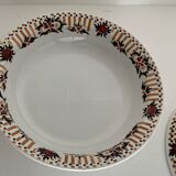Lot de 2 plats ronds et un saladier Orchies Nord, modèle Henriette