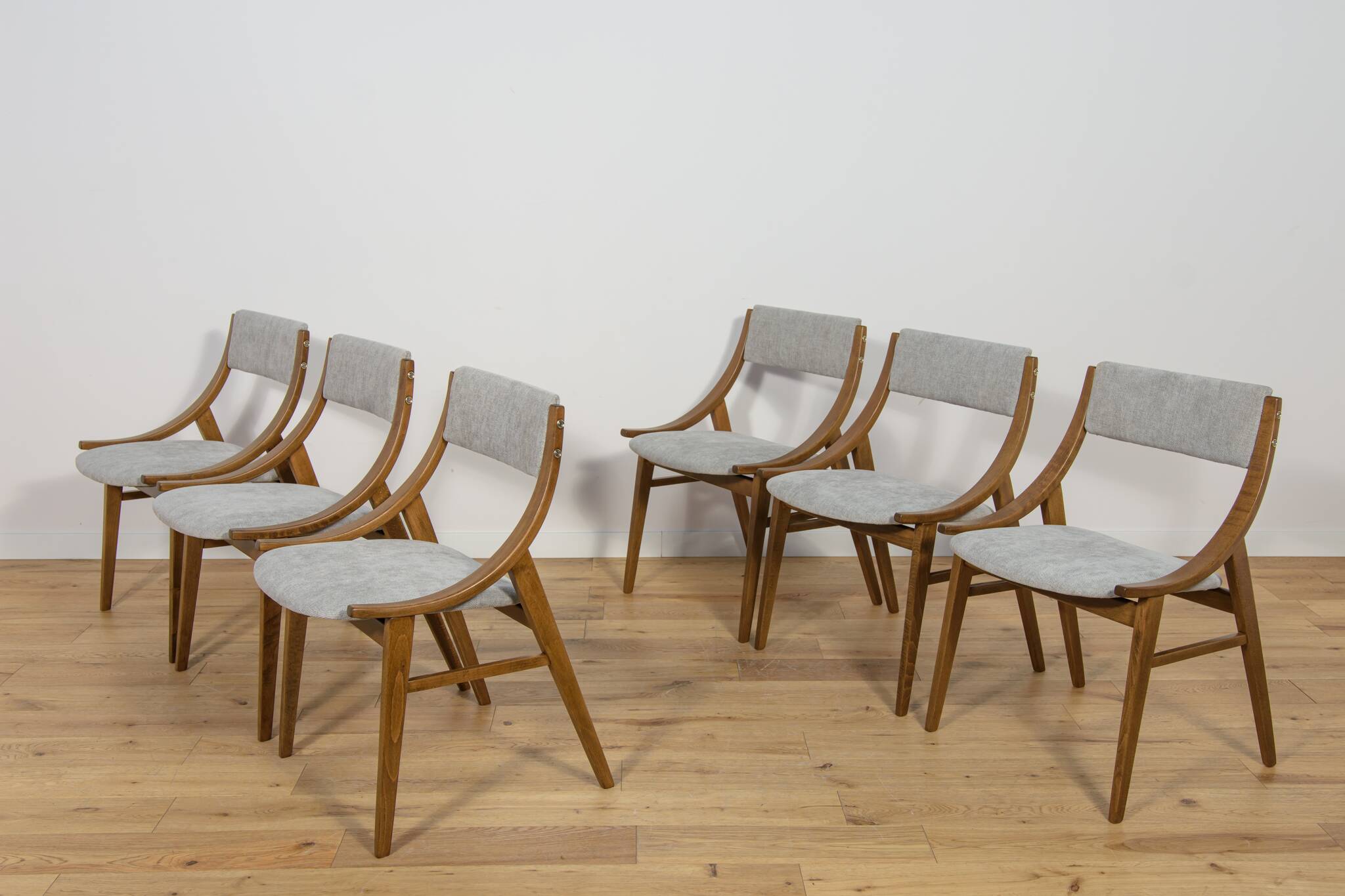 Ski Jumper Chairs from Zamojska, Poland, 1970s, Set of 6