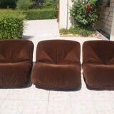 Set of 3 airborne "potato" fire chairs