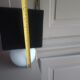 Opaline ball lamp Art Deco