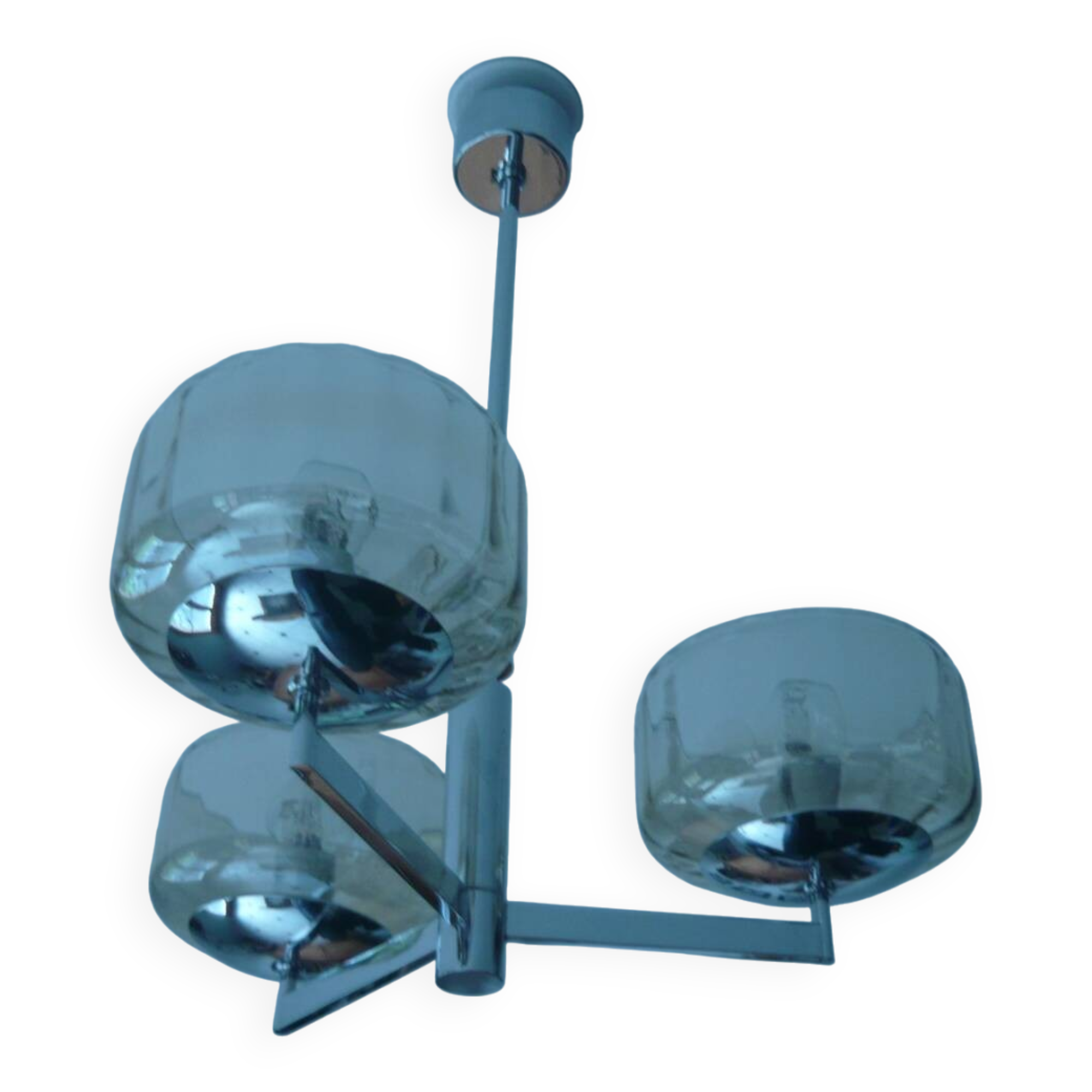 Gaetano Sciolari 3-light chandelier, 1970s