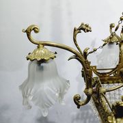 Louis XVI style ram chandelier