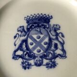 Eight plates with arms Creil and Montereau early 20th