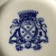 Eight plates with arms Creil and Montereau early 20th