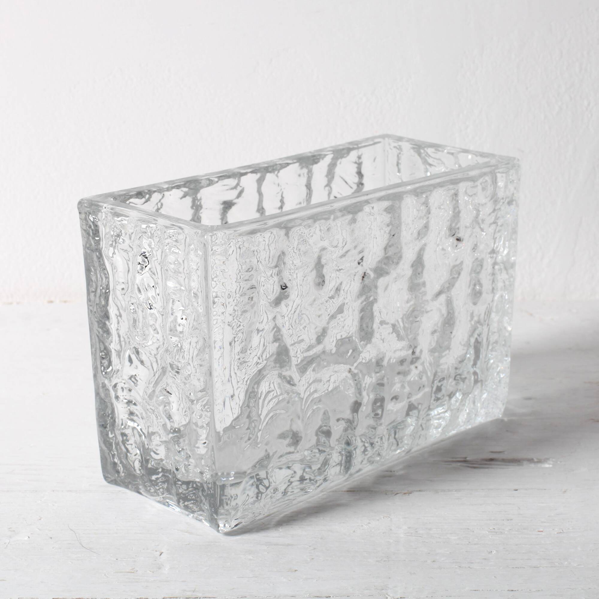 Vintage Sklo Union Glass Jardinière Vase Moravia / Vladislav Urban / 1968