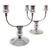 Paire de chandeliers christofle des années 30