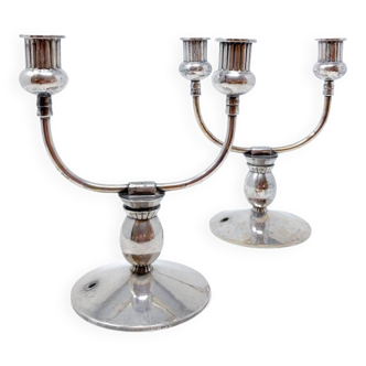 Pair of christofle candlesticks from the 1930s