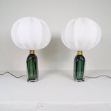 Mid-Century Modern Table Lamps by Carl Fagerlund for Orrefors Sweden RD 1406