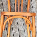Pair of bistro chairs with bars