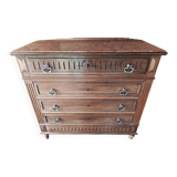 Antique chest of drawers with marble top