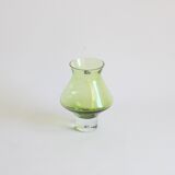 Vase vert de l'ère spatiale par Bo Borgstrom pour Aseda Suède 1960