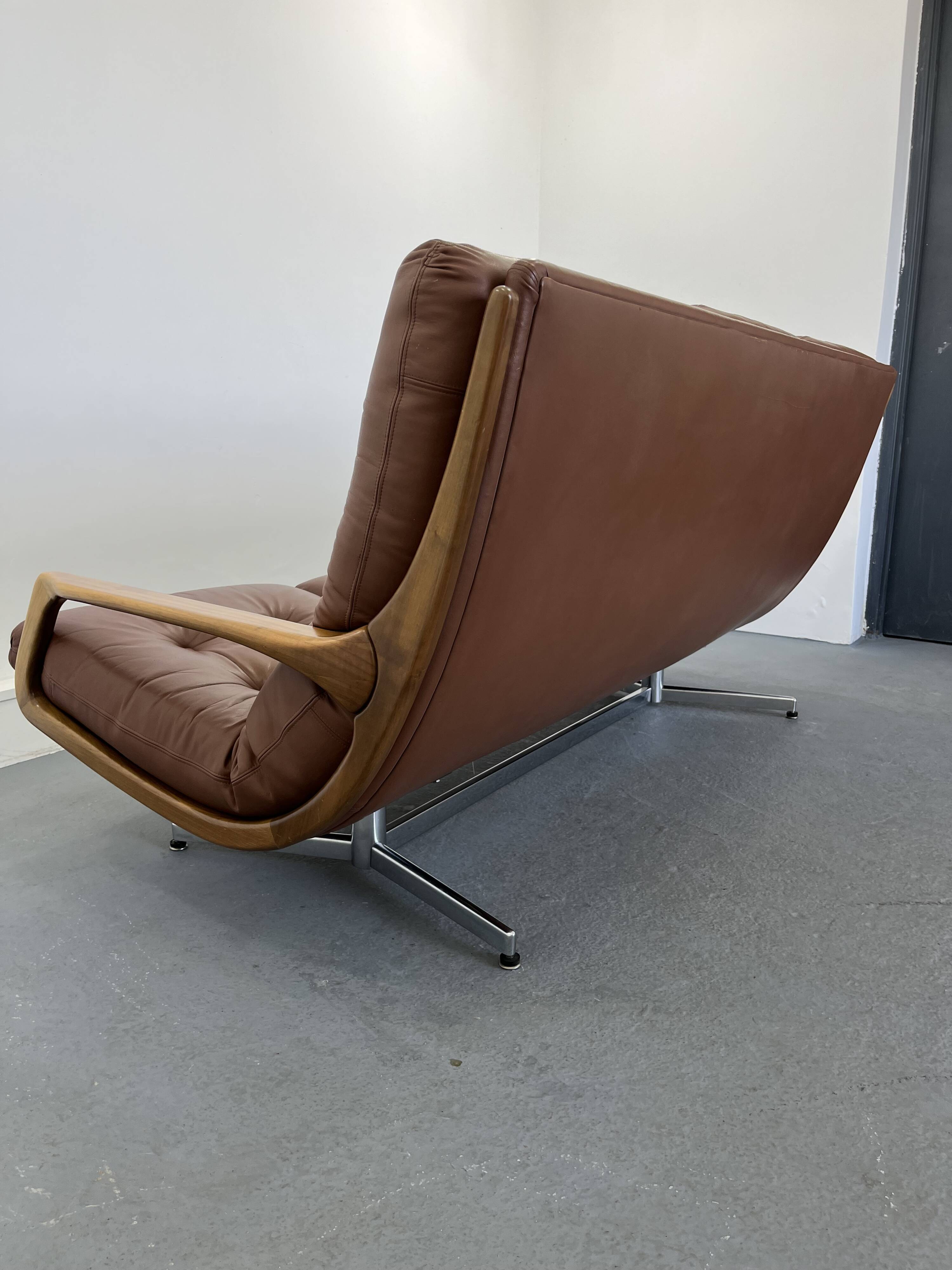 Vintage 3-seater sofa by Eugen Schmidt for Soloform, 1960 s