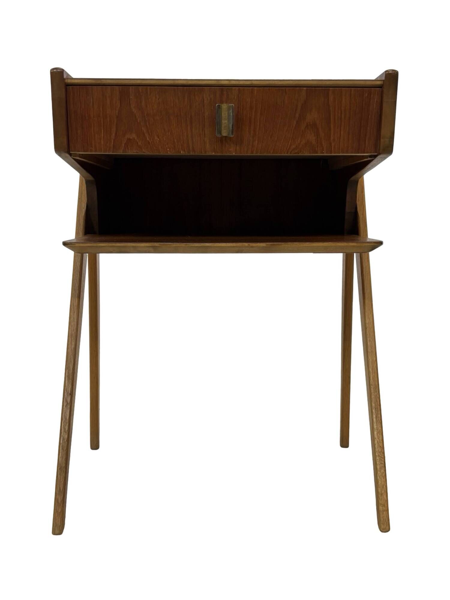 Vintage Scandinavian teak side table/bedside table and 60's Design