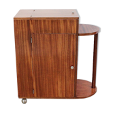 Meuble bar en placage d’acajou 1950