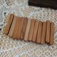 12 antique olive wood knife holders