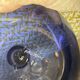 Claire Morin blown glass lamp with shade