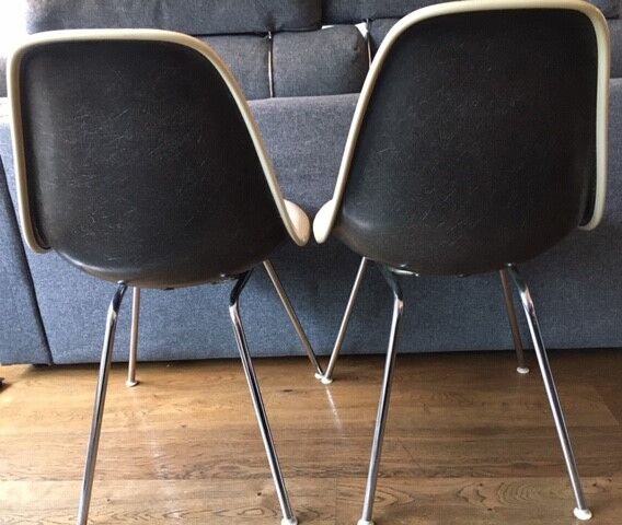 Chaises dsx fibre & hopsak Charles & Ray Eames pour Herman Miller 1972