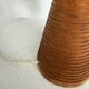 Paire de lampes de table bois chêne années 50