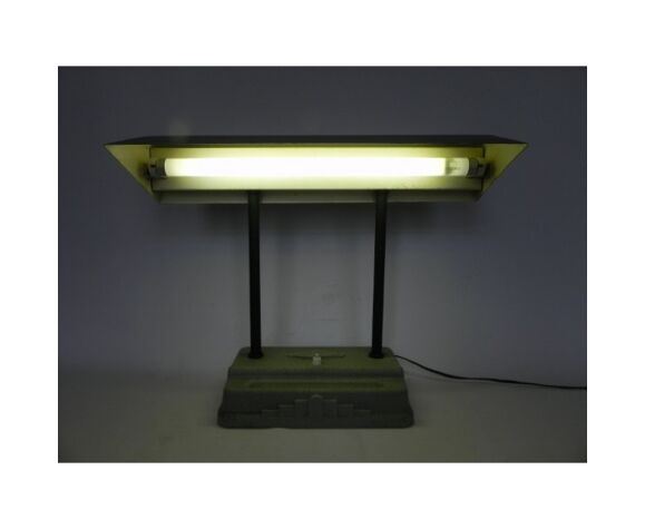 Art Deco Sevadac With Fluorescent Desk Lamp Selency Art Deco Sevadac With Fluorescent Desk, Art Deco Fluorescent Light Fixtures
