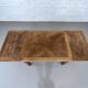 Rectangular dining table in oak and extendable early twentieth century