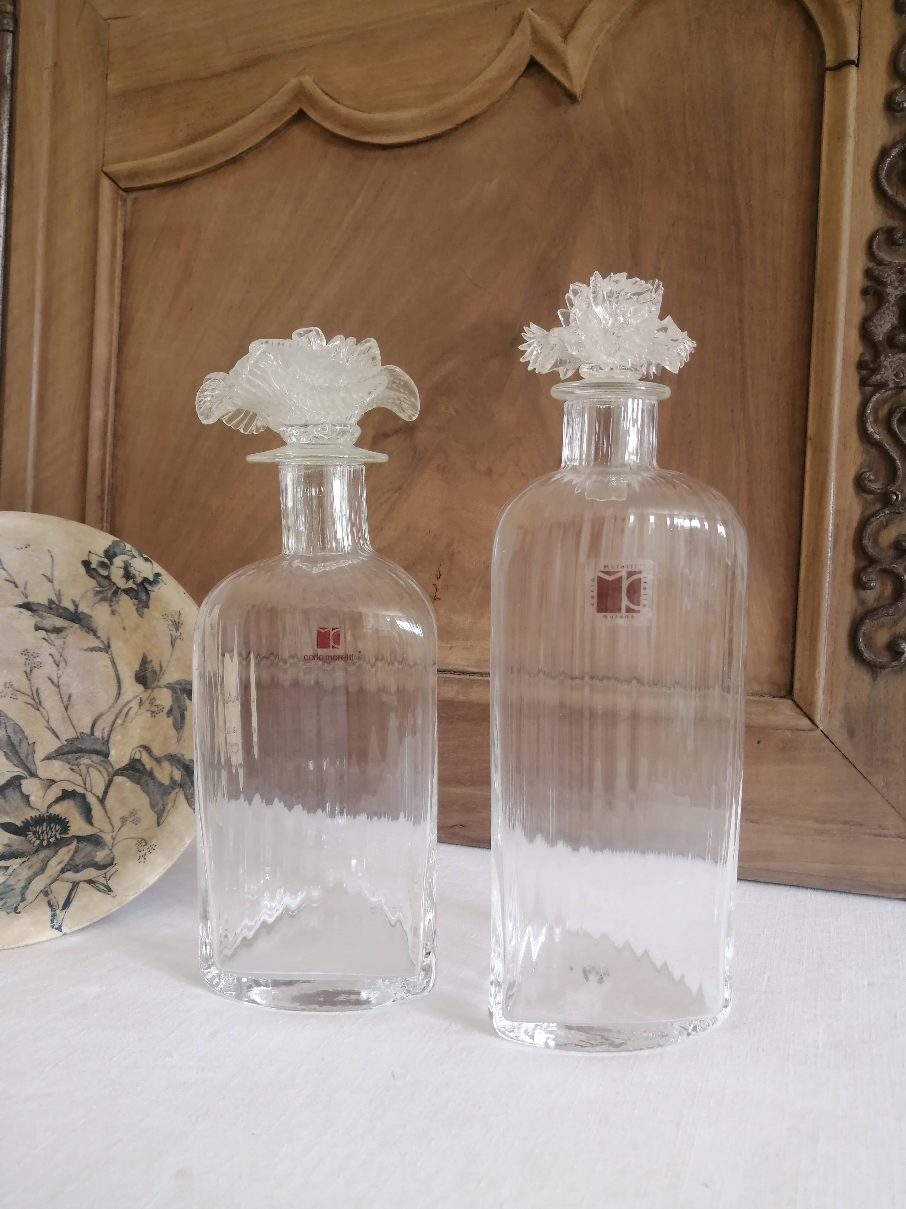 2 carafes Carlo moretti