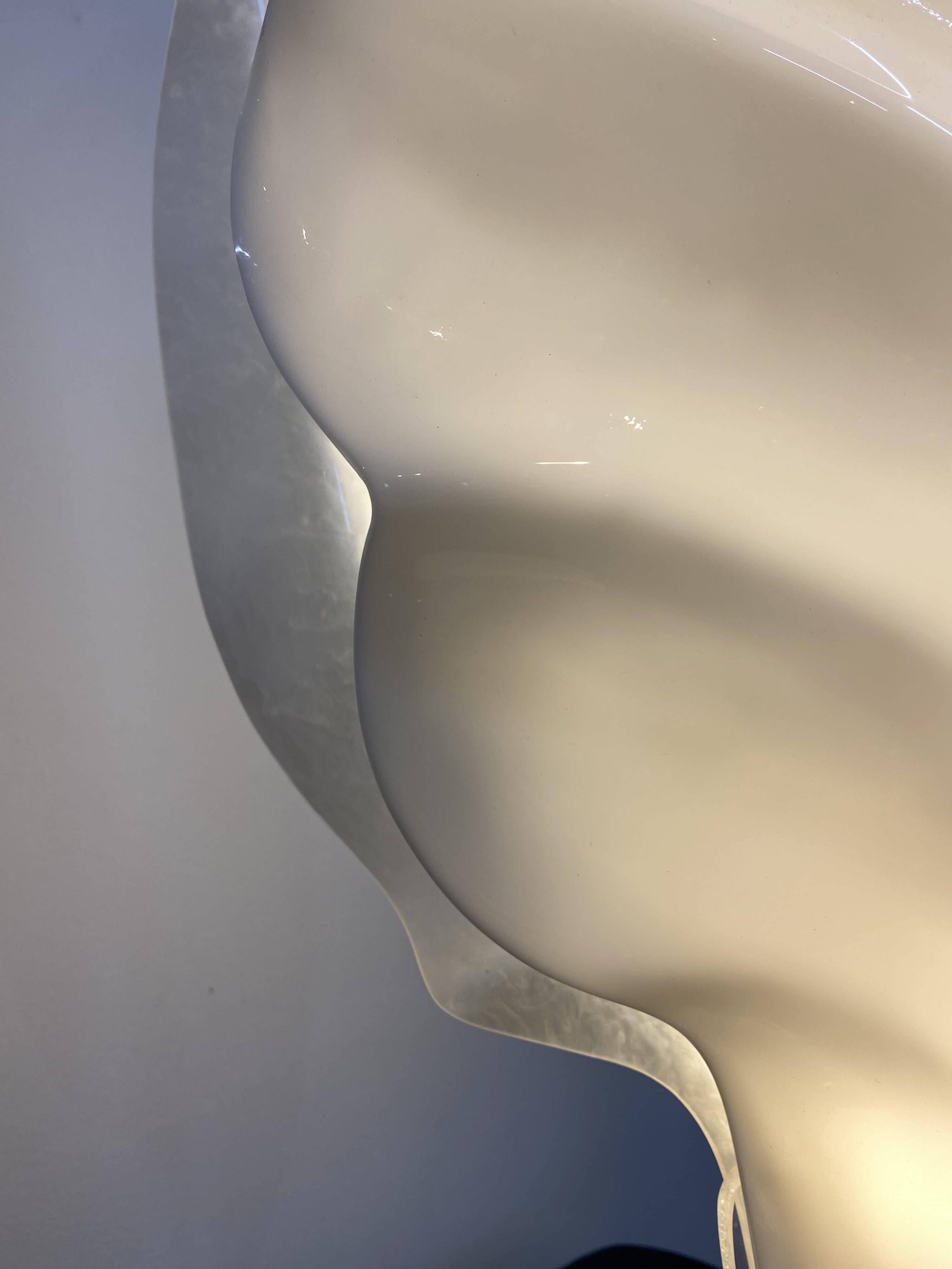 Table lamp in the shape of a seashell, Maison Rougier, 1980