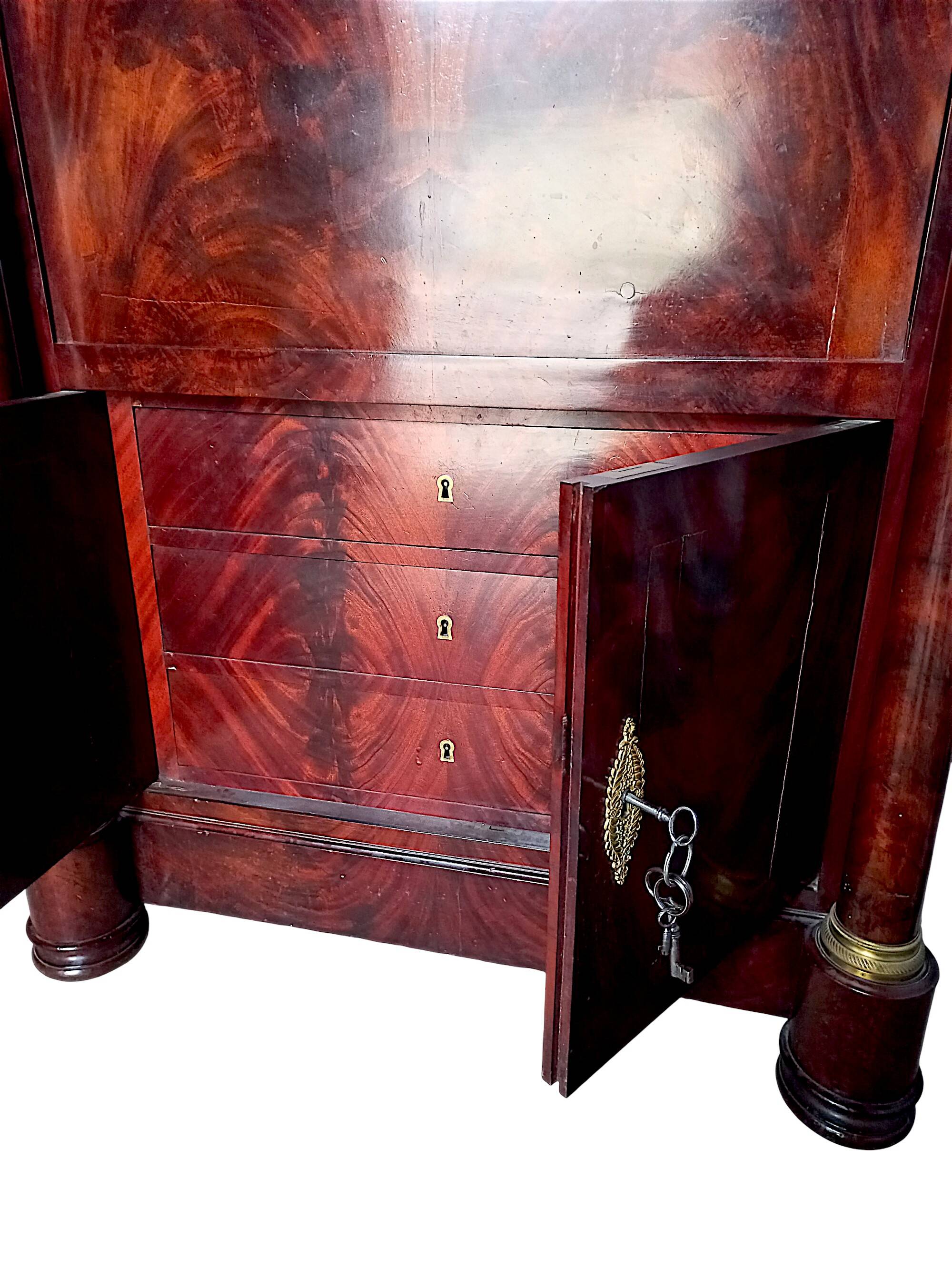 Empire Period Corinthian Bronze Secretary