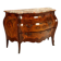 Commode ancienne baroque en noyer et marbre, Italie, XXe siècle