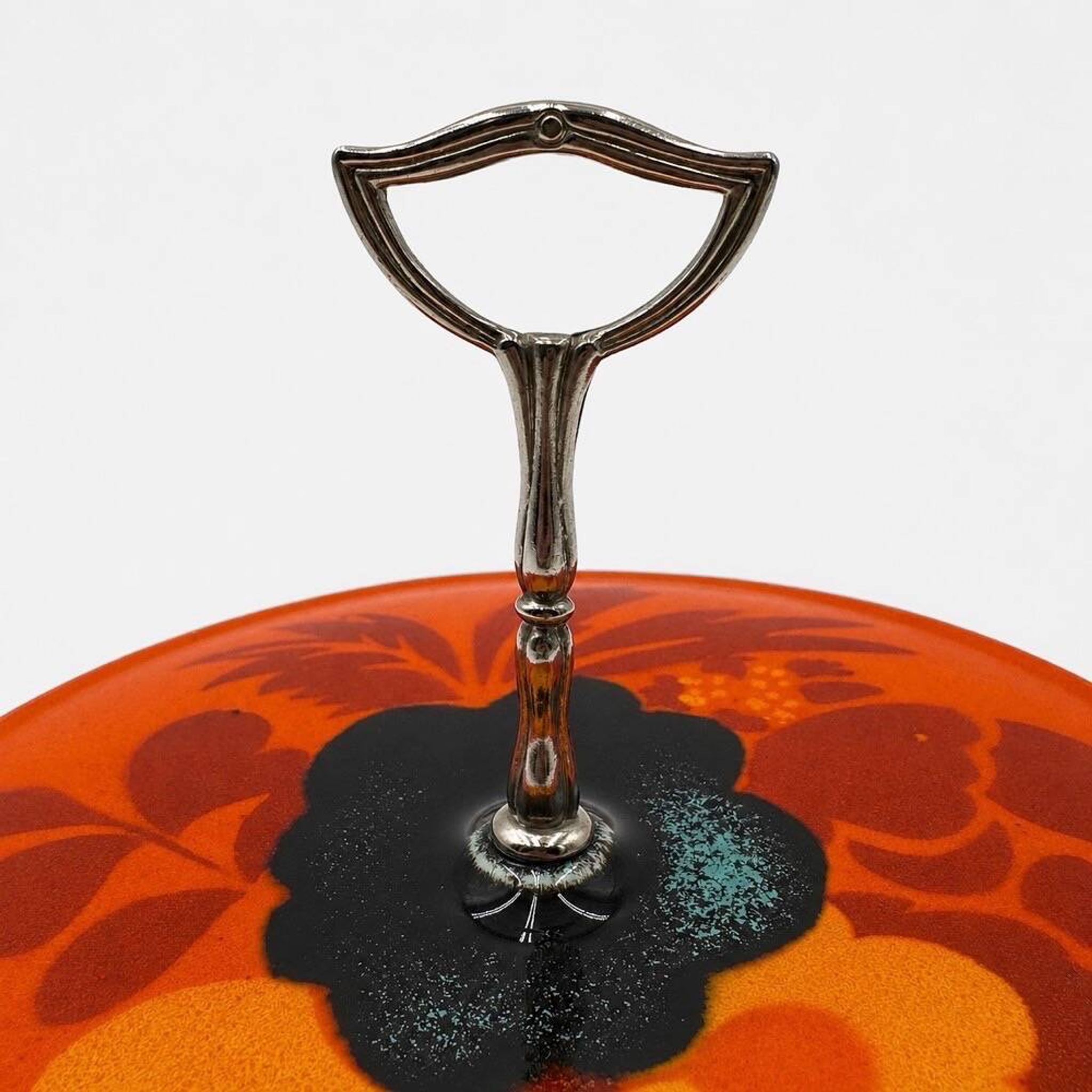 Plateau à fromage floral 70's