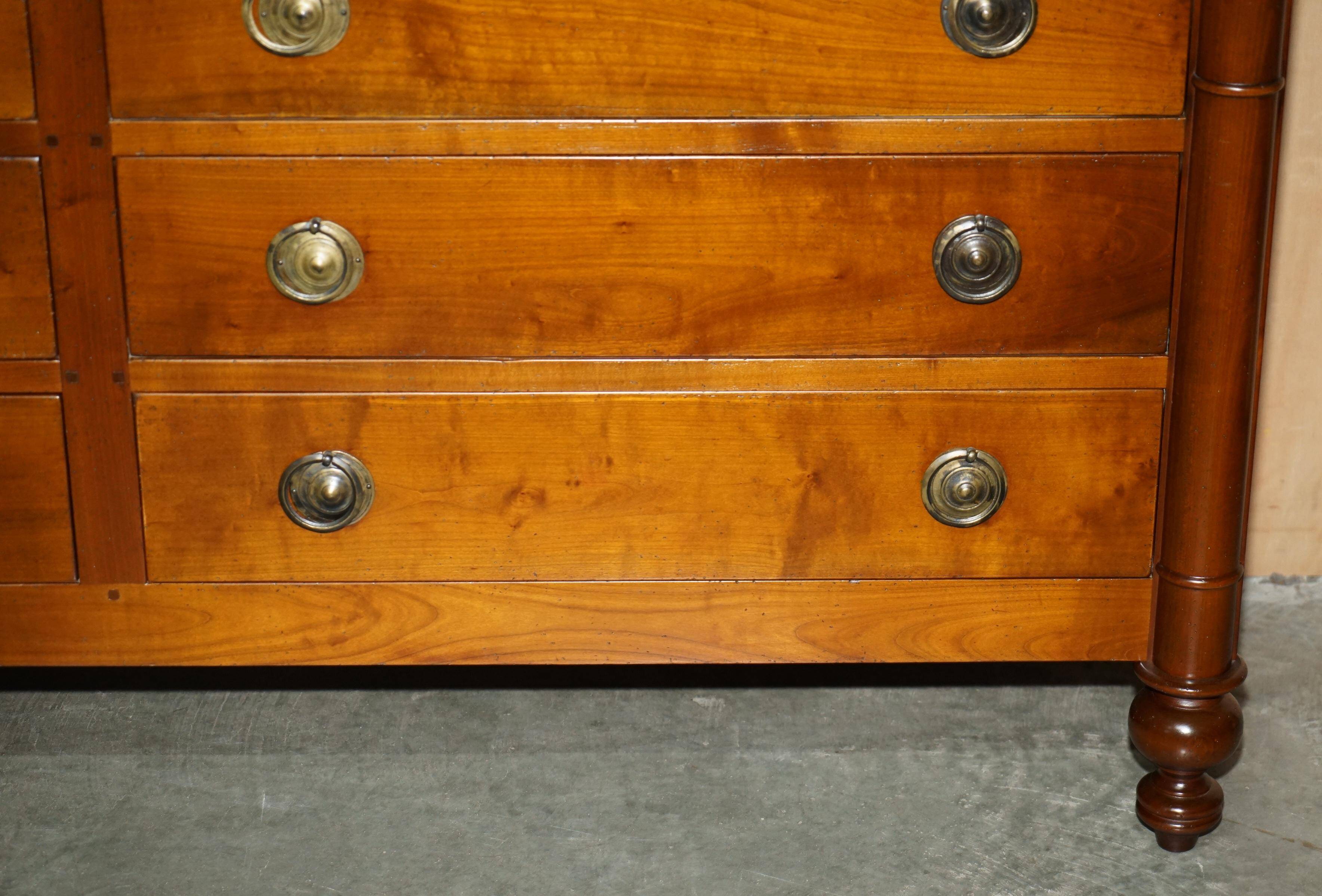 Vintage low cabinet from Grange made of cherry wood.