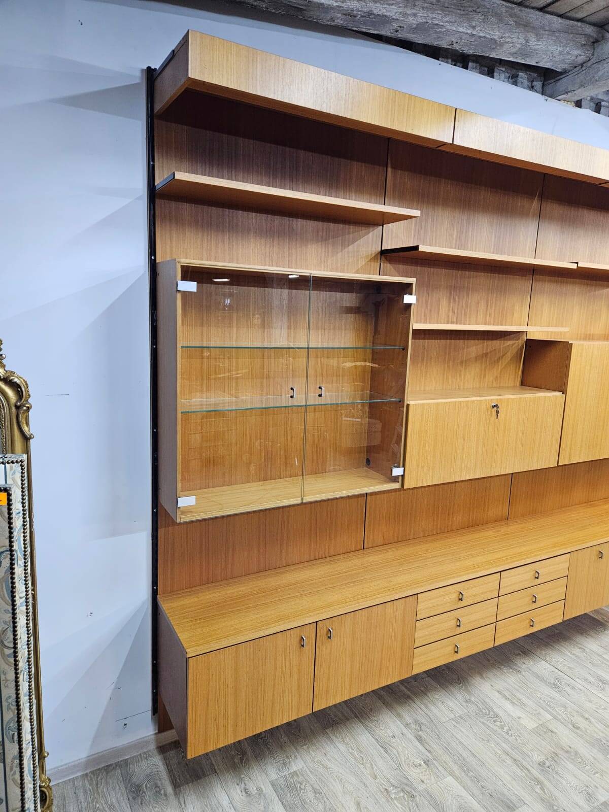 Modular teak shelf / germany / 1970s / cadovius style / kai kristiansen