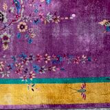 Chinese carpet in pure wool. Old 1920 . 272cm x 342cm