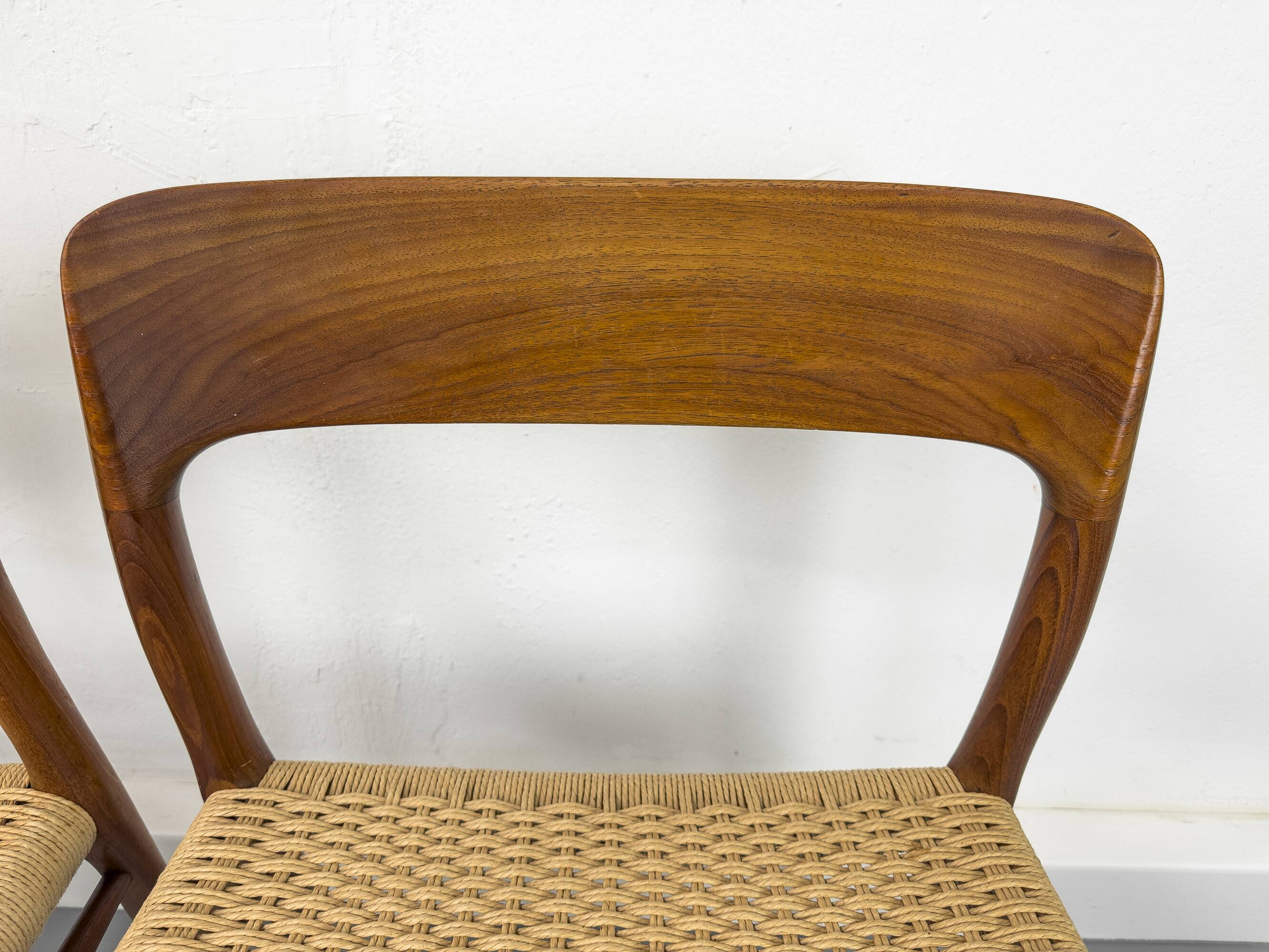 Model 75 Chairs by Niels O. Møller for J.L Møllers, 1960s, Set of 4