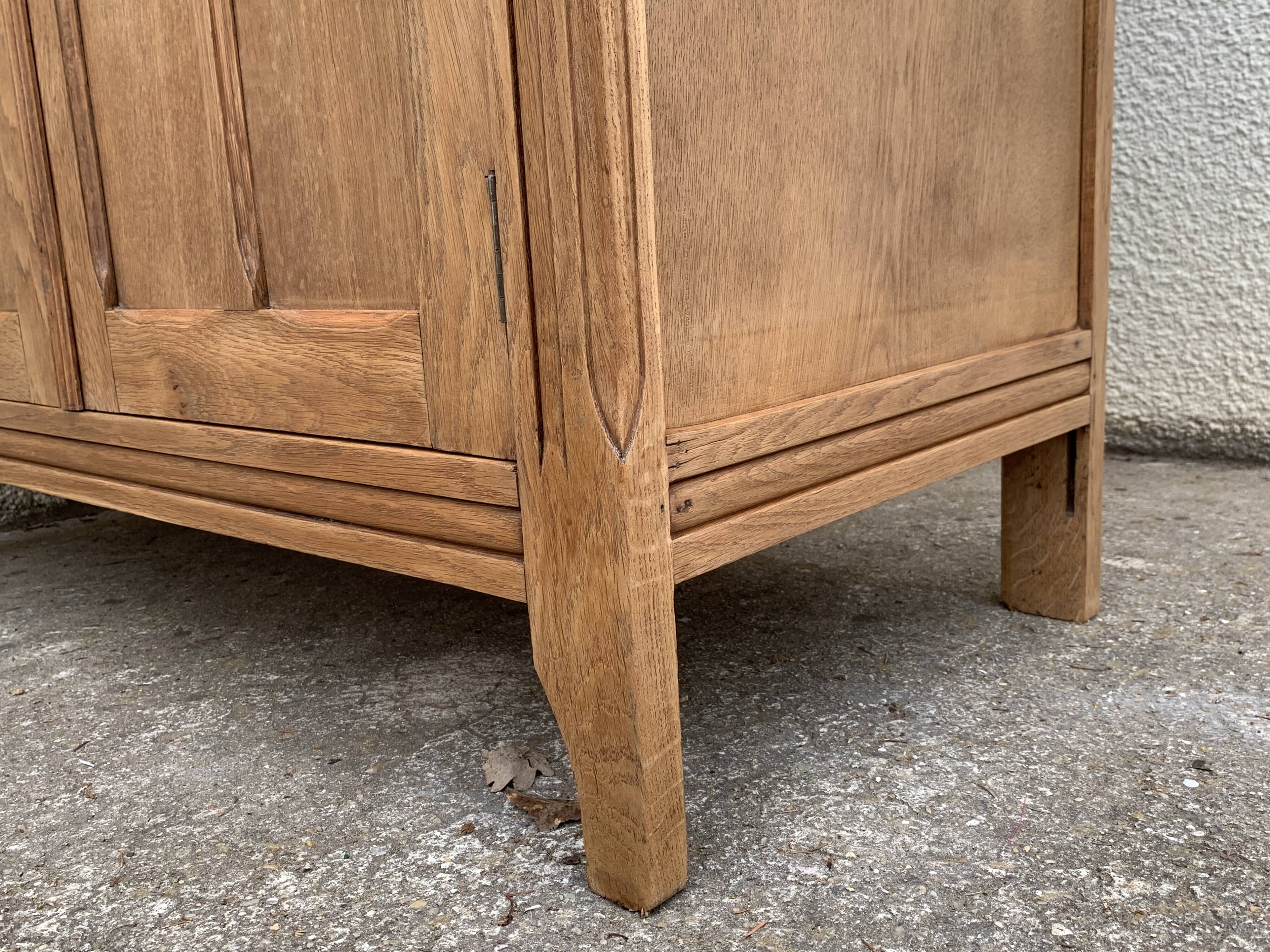 Parisian wardrobe paneled 1930 raw wood