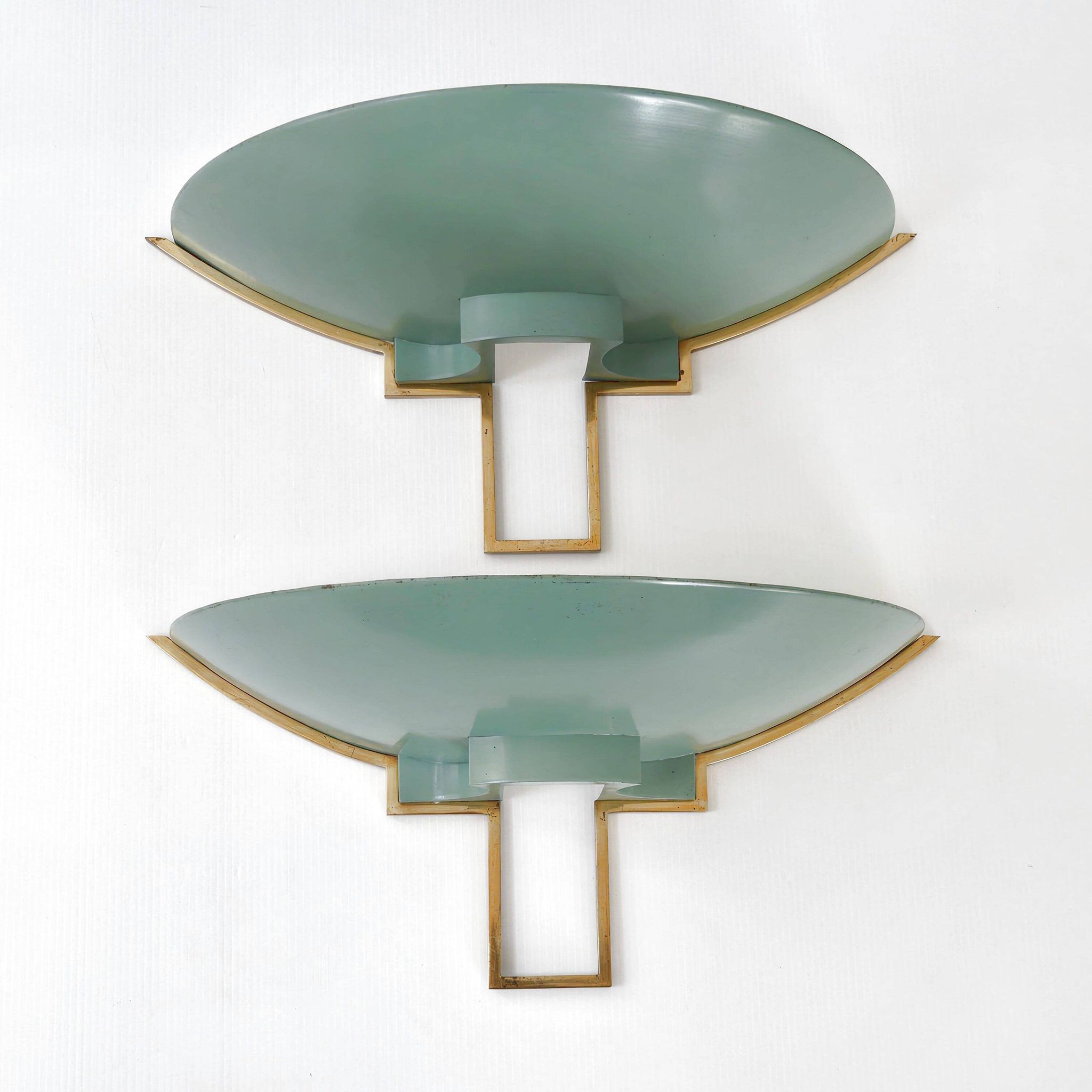 Paire d'appliques vintage 1940