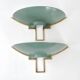 Paire d'appliques vintage 1940