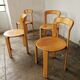 Set of 4 Rey chairs by Bruno Rey for kusch and CO