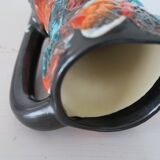 Grand Vase Rocaille de l'Océan Fat lava Vintage 1960 Fait main 29 cm