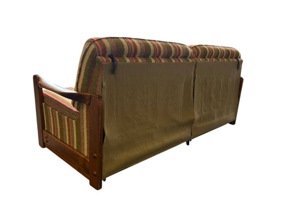 Vintage wooden sofa / sofa bed / couch