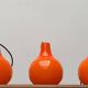 Mid-Century German Glass Pendant Lamp AH by Peill & Putzler, Set of 3