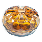 Bonbonnière Art Déco, cristal, Moser, Tchécoslovaquie, années 1930