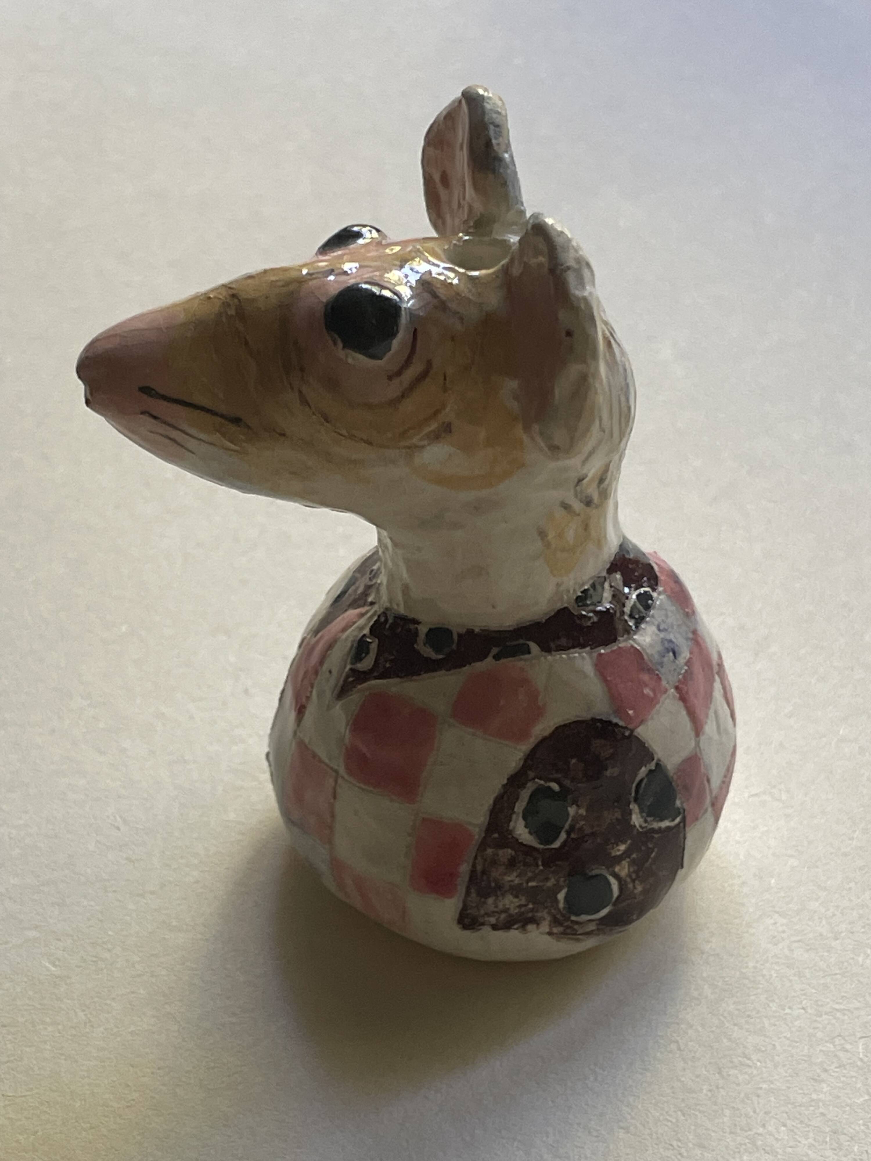 Small "bud vase" in glazed ceramic