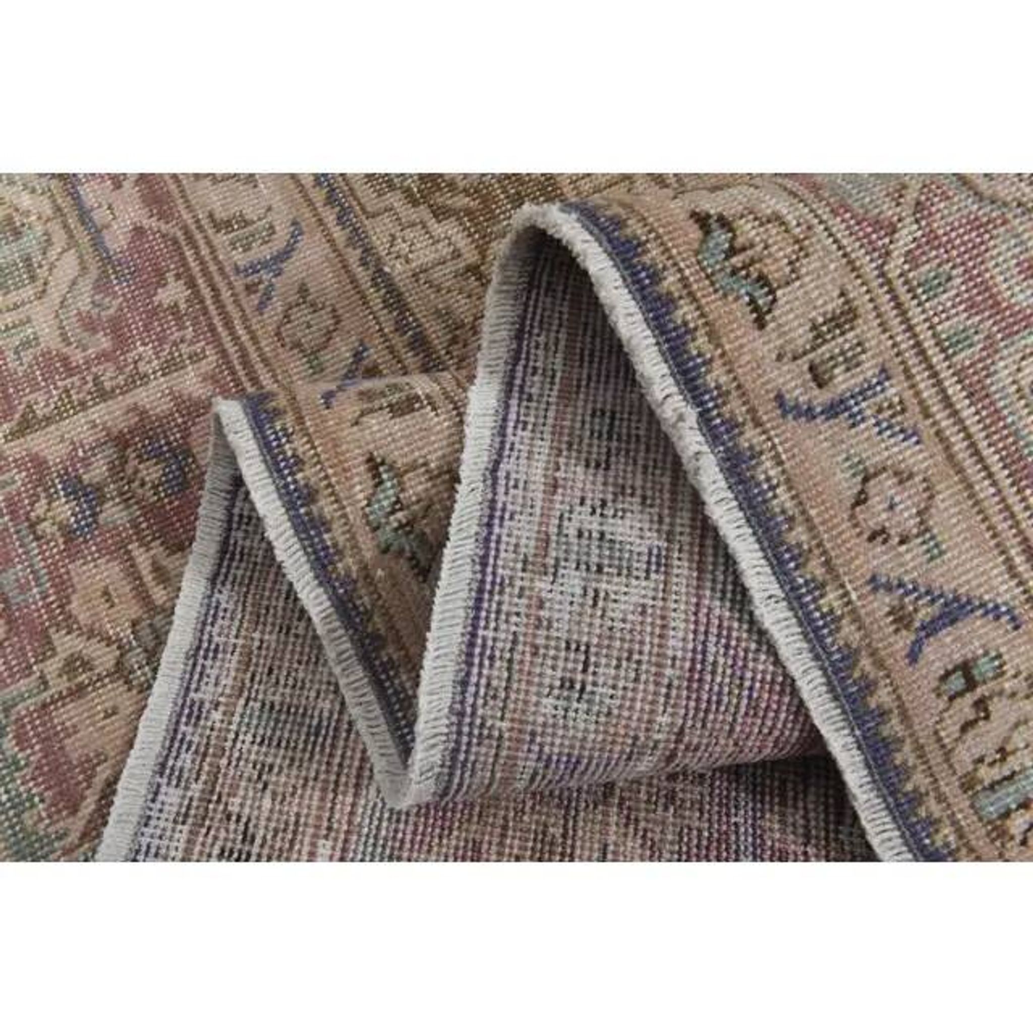 1970s Vintage Persian Handmade Wool Cotton Orange Area Rug 300x386