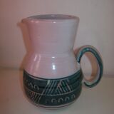 Ceramic pitcher signed Yvon Roy