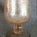 Large cocktail glass or bubble glass vase signed BIOT, 1960s/70s.